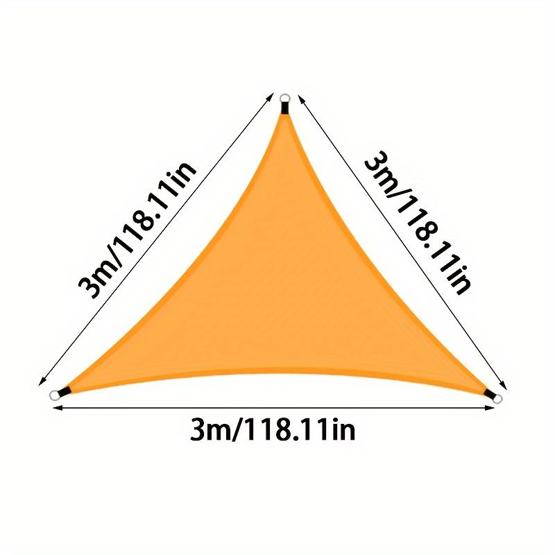 Triangle Garden Sunshade Canvas - Blue Outdoor Terrace, Balcony, and Camping, Durable and Easy to Install