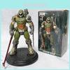 Doom Eternal Demon Hunter Pvc Desk Ornament With Collectible Design For Gaming Fans