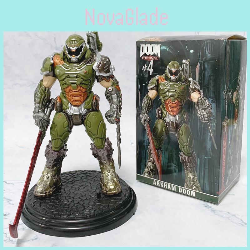 Doom Eternal Demon Hunter Pvc Desk Ornament With Collectible Design For Gaming Fans