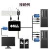 Elecom KVM Switch, USB, VGA, Speaker, Handheld Switch, 2 Units, Audio Switching, KVM-KUS