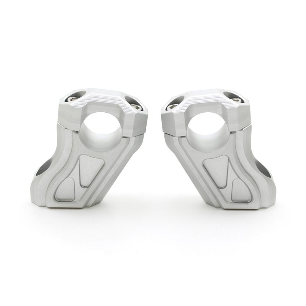 

NEW For BMW R NINE T RNINET R9T R 9 T Motorcycle Handlebar Riser Mount Extension Clamps 2014-2023 2016 2017 2018 2019 2020 серебряный