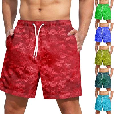 Men's Fashion Printed Elastic Waist Casual Yoga Pants Beach Shorts