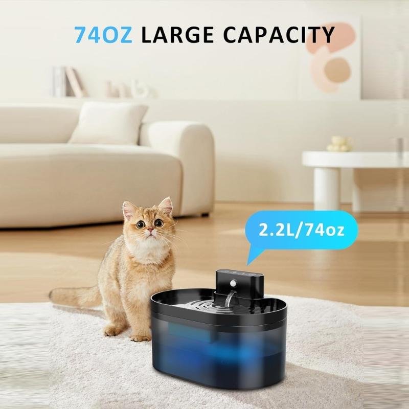 Filtri di ricambio per fontanella d'acqua per gatti con spugne Sistema di idratazione automatica per animali domestici Accessori per dispenser d'acqua