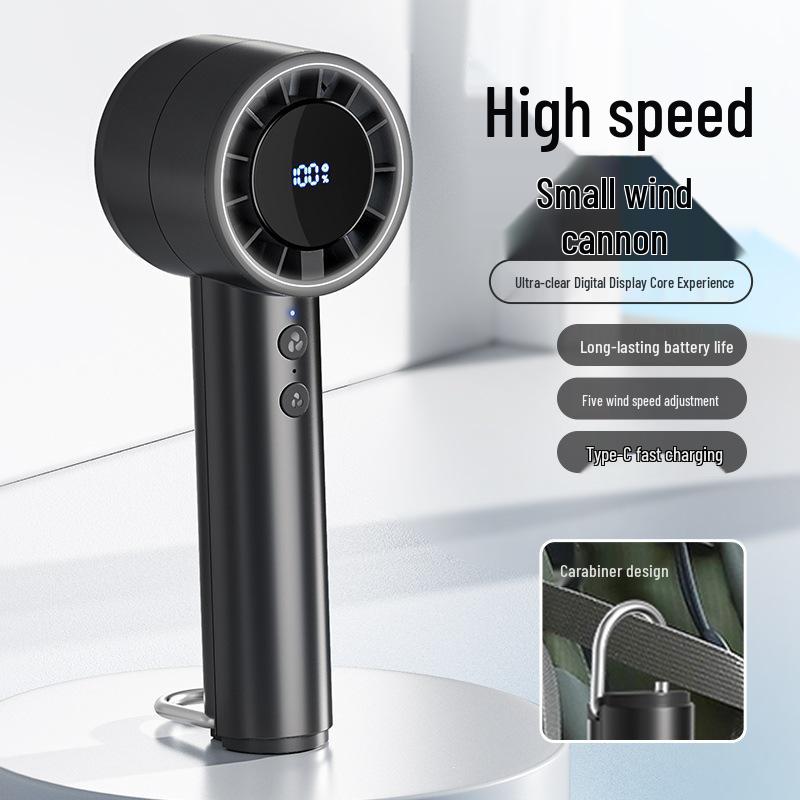 

Portable Silent Turbine Fan with Digital Display Handheld Fan