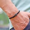 Noter Grade A 3mm Rope Bracelet For Men Handmade Braided Macrame Braclet Retro Leisure Pulseira Outdoor Cool Biker Accessories