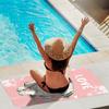 Asciugamano da Spiaggia con Modello Carlino Protezione Solare e Antivento Adatto per Piscina Campeggio Viaggio Coperta
