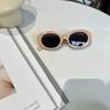 Fashionable Oval Shape Sunglasses Ladies Fashion Stylish Anti-glare Ladies Sun Glasses Travelling Hiking Fishing Male Sunglass