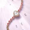 Girls' Watch Niche Luxury Full Diamond Heart Small Dial Watch High-grade Waterproof Bracelet Quartz Watch