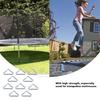 50Pcs Trampoline Triangular Rings Buckle Connector Trampoline Mat Triangle Rings Part for Indoor and Outdoor Use