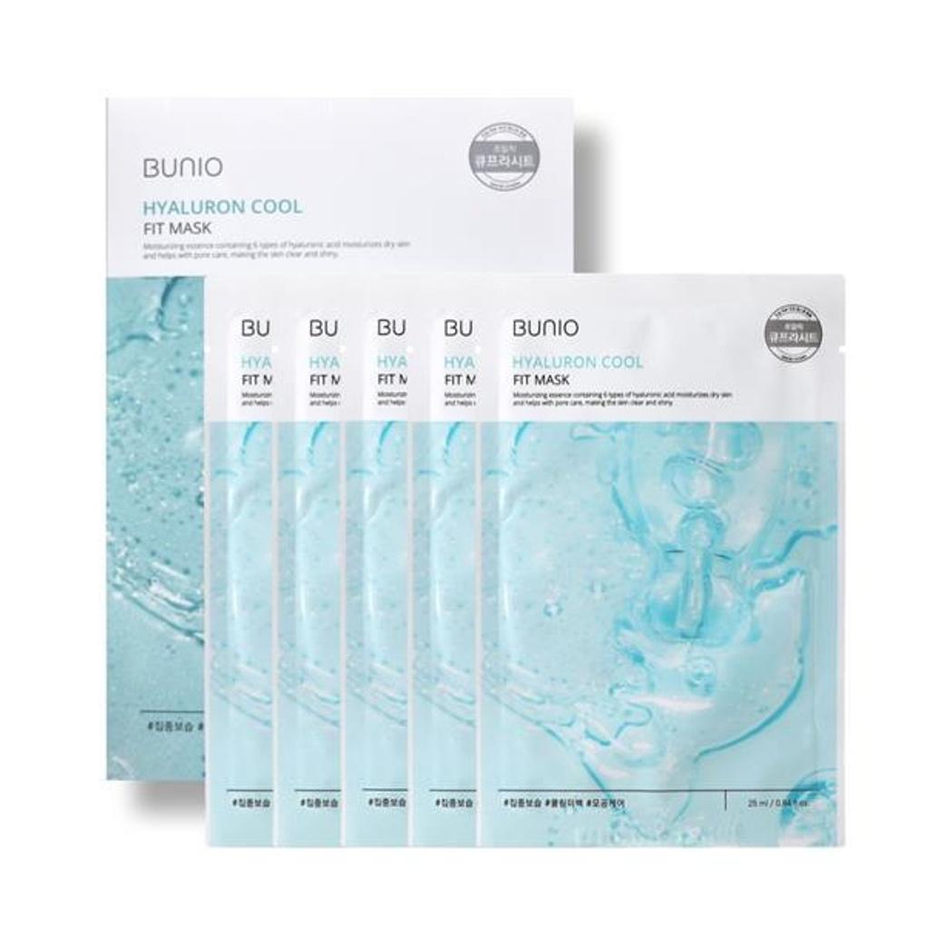

BU:NiO Hyaluronic Cool Fit Mask 25ml x 5 sheets