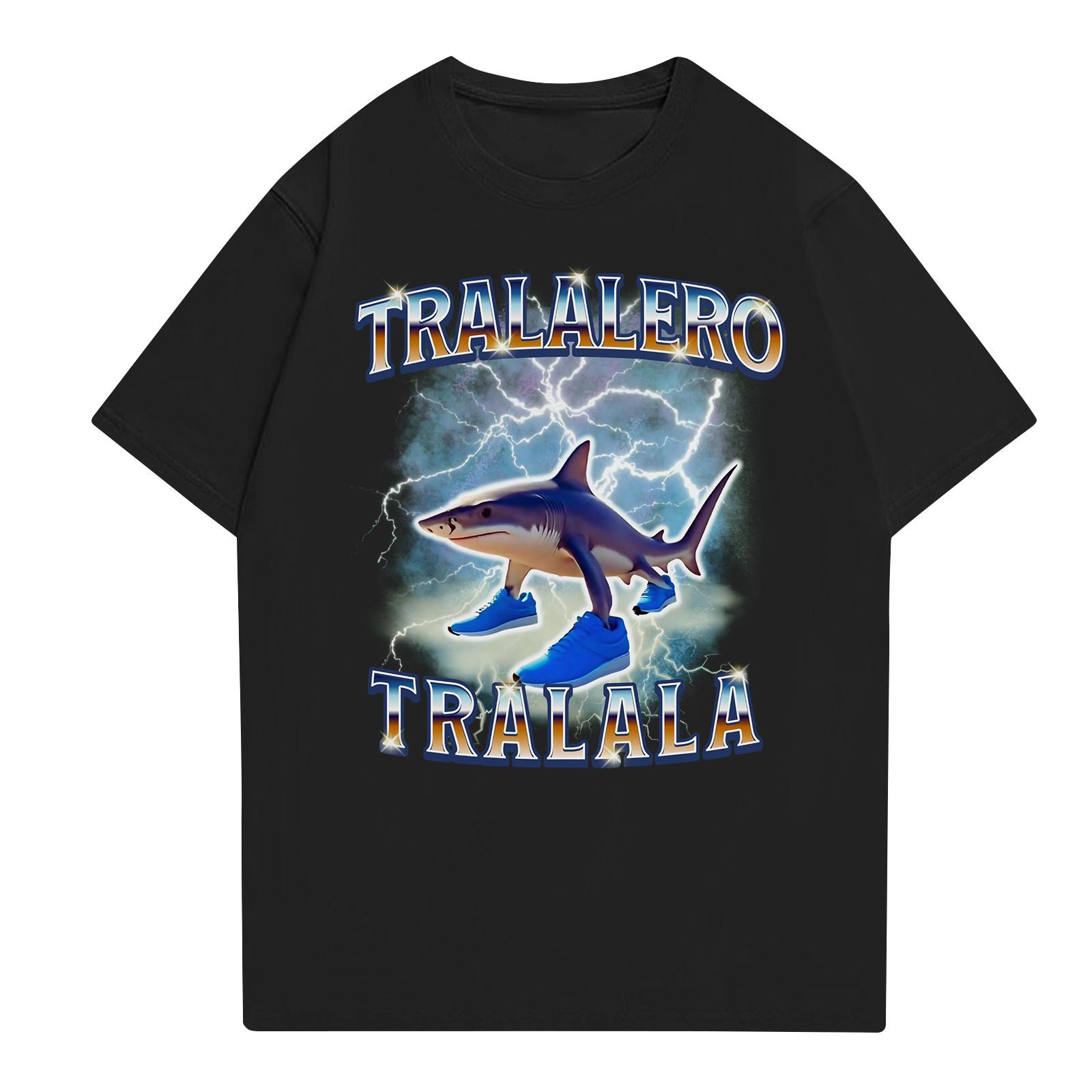 Модные топы Aldult с круглым вырезом и коротким рукавом для работы принтованные топы для лета L чёрный 1398₽