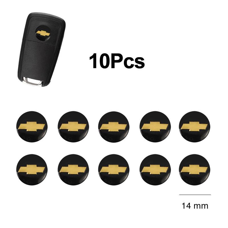 ydpf8 5/10Pcs Aluminum Car Remote Key Emblem Stickers For Chevrolet Trax Camaro Aveo Cruze Sonic Silverado Captiva Equinox Trailblazer