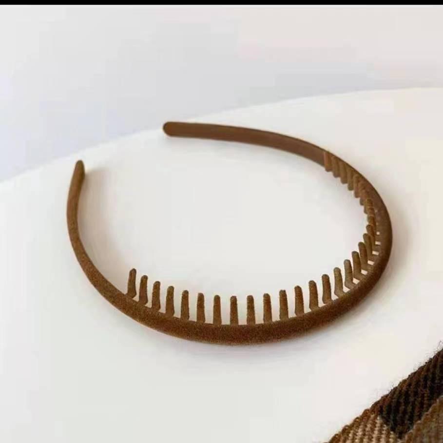 Bandeau Denté Antidérapant pour Femmes Coréennes et Organisateur de Frange