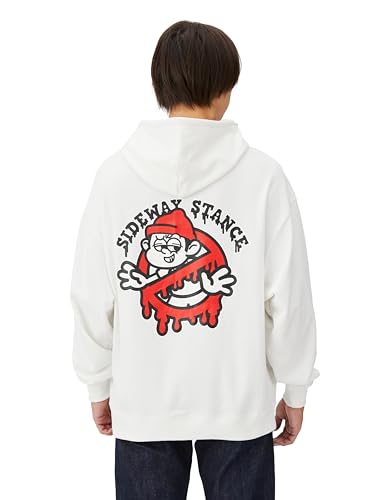 IMPROMES SIDEWAYSTANCE Ghostbusters Fleece Pullover Hoodie, Men's, 70177, White