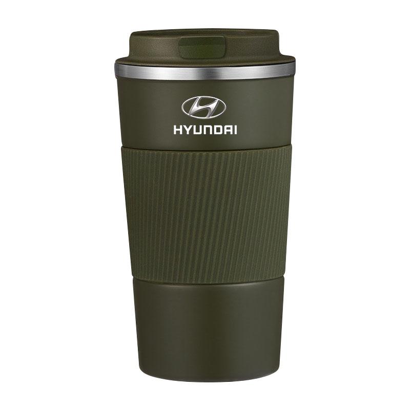 500ml Zanglamaydigan Po'latdan Yasalgan Kofe Tumbleri Termos Krujka Portativ Sayohat Termosi Hyundai Mistra Lafesta Elantra Accent IX35 I20 I30 Azera Sonata uchun