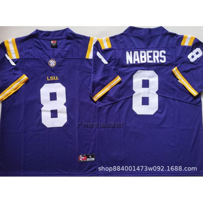 LSU Tigers Football Trikot Herren College Stil Bestickt Trainingsuniform NCAA Teamkleidung