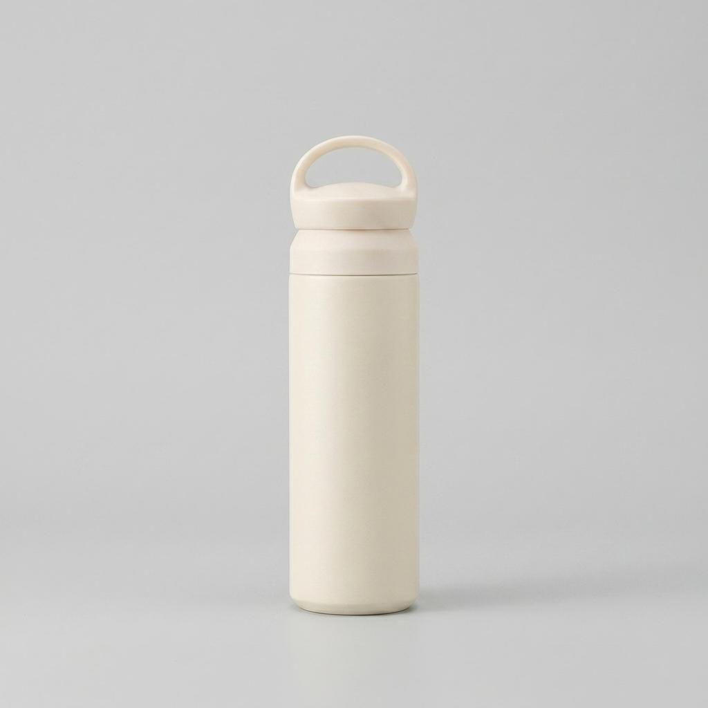 500ml Portable Double-Layer Stainless Steel Thermos Mug with Thermal Insulation and Cold Storage