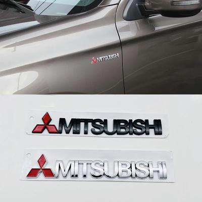Adesivo Lettere Metalliche 3D 15,2x2cm per Lancer 9 Pajero ASX Outlander Eclipse Galant Mirage Emblema Distintivo Laterale Bagagliaio Auto