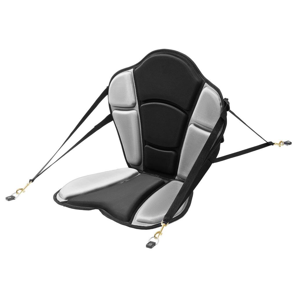 Kayak Seat, 1 Pack 31 mm Thick, Universal Paddle Board Seat with Back Support, Sit-on-Top Soft Padded Cushion with Storage Bag & Adjustable Straps for