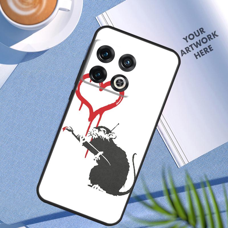 Cute Cartoon Animal Rat Case For OnePlus 12R 10T 10R 9R 8T 12 11 9 10 Pro Nord CE 3 Lite 2 2T CE4 N10 N20 N30 Cover