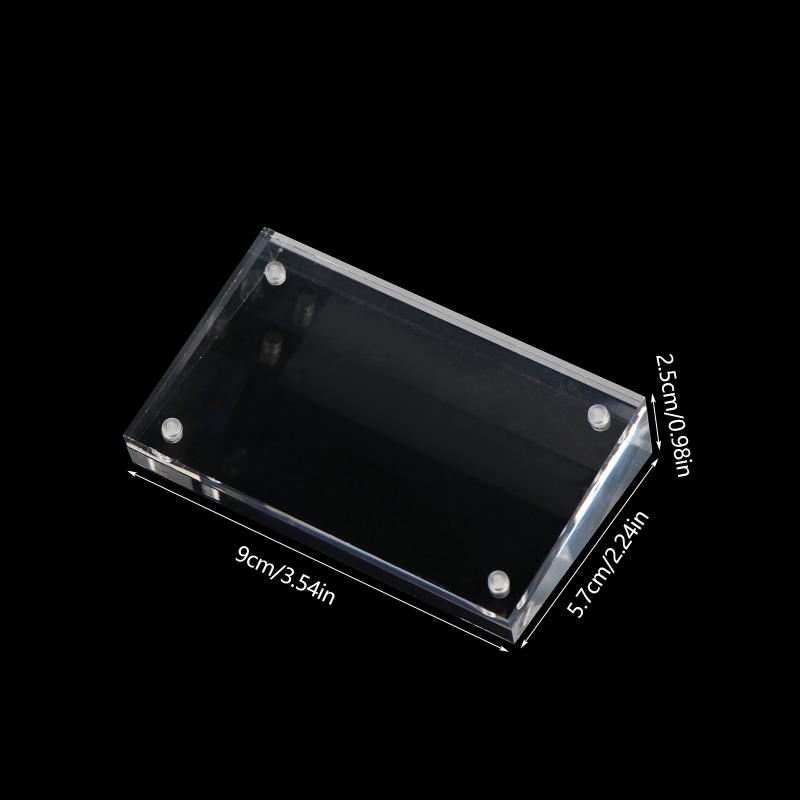 1 Pcs Magnetic Acrylic Sign Holder Display Stand Table Number Holder Restaurant Menu Paper Holder Price Label Card Holder
