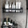 No Drill Wall Mount Bathroom Storage Shelf Corner Shower Rack Organizer with Adhesive