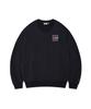 WACKY WILLY Color Logo V-Neck Sweatshirt Navy