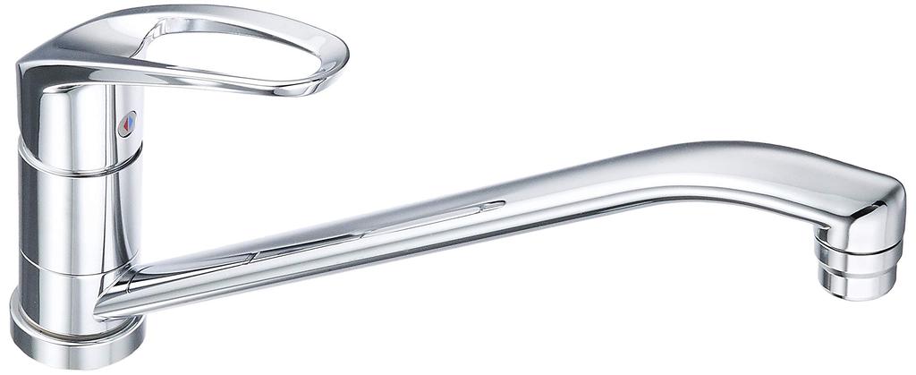 KVK Kitchen Mixer Spout Length KM5011TR3 Single-Lever Tap, 300mm,