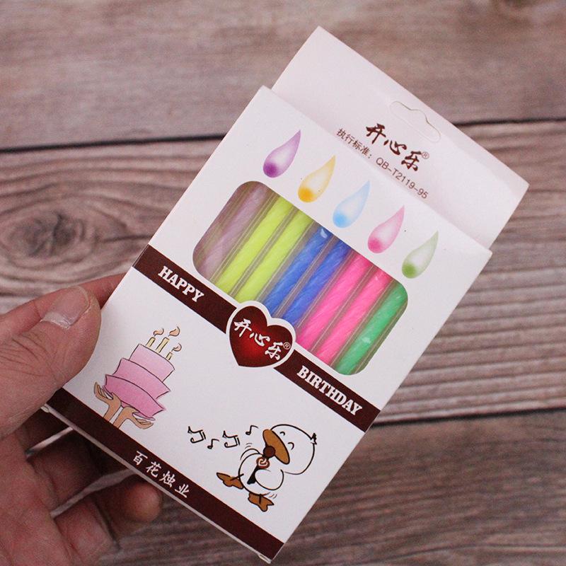 Colorful Thread Birthday Cake Candles Creative Birthday Party Classic Baking Decoration Color Candles