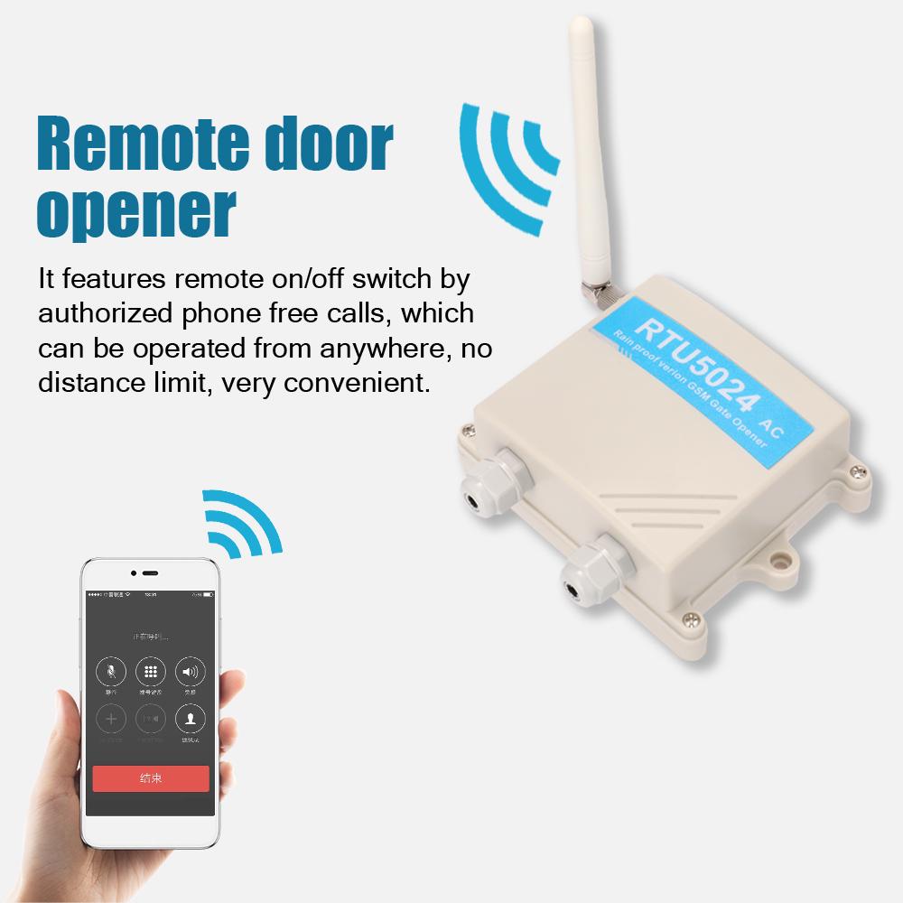 Buy Rain Proof Version RTU5024 GSM Gate Door Opener GSM Relay Remote