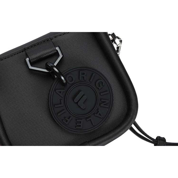 New FILA Polyurethane Crossbody Handbags Small Size Women's Jet Black F13W319165F-BK