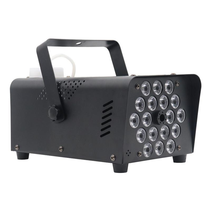 500W Portable Stage Smoke Machine 18 LED Halloween Party Fog Machine Small DISCO Atmosphere Equipment
