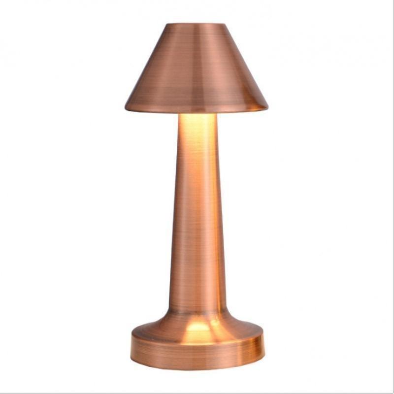 Rechargeable Table Lamp Metal Touch Decor for Bar Coffee Table Restaurant Decoration Light Desk LED Night Lights Bedroom