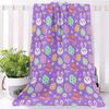 1pc Easter Bunny & Egg Print Bath Towel - Soft Microfiber Quick-Dry Highly Absorbent Beige-Friendly & Bathing, Cute Rabbit Egg