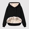 Sudadera Cálida de Felpa para Mujer con Forro Polar Invierno Manga Larga Cálida Terciopelo Jerséis Reversibles Sudaderas Para Mujer Ropa de Casa