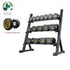 Weiye Changqing 145kg Rubber Coated Dumbbell Set with Rack & Mat