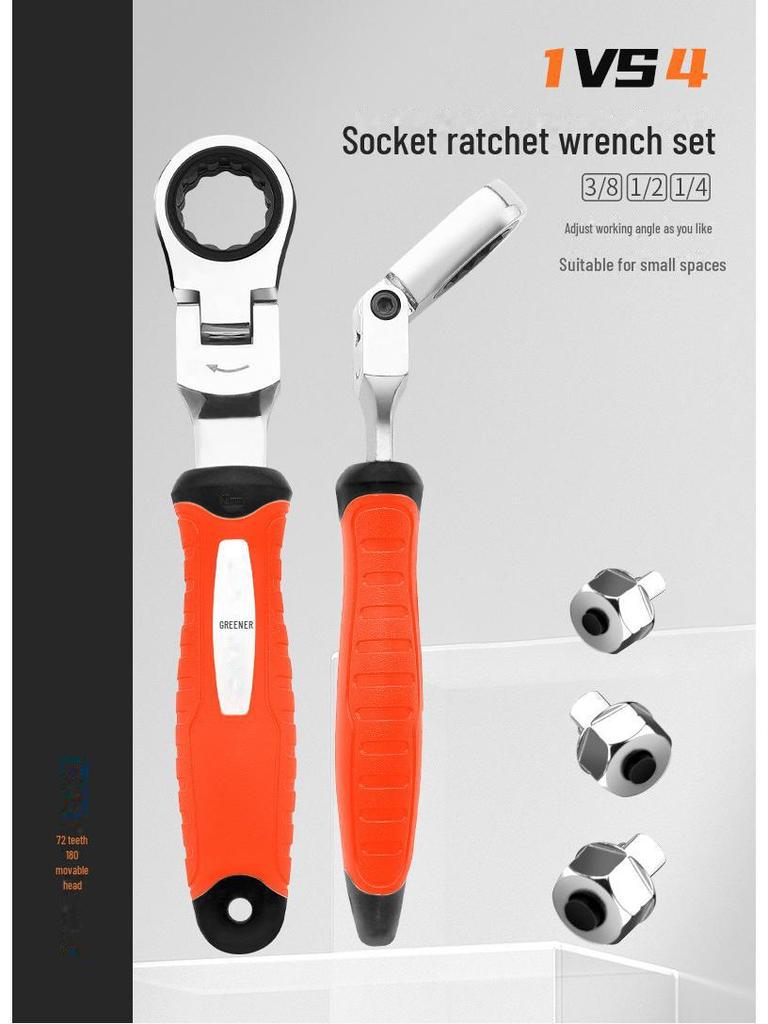 Green Forest Multi-Function Ratchet & Socket Wrench Set
