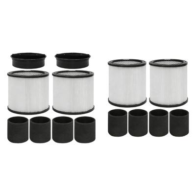 90304 Replacement Filter and Foam Sleeves Wet Dry Vacuum Filter Cartridge Fits Most 5 Gallon Up Wet Dry Vacuum Cleaner