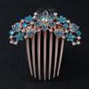 1 ks elegantní kamínkový hřeben na vlasy květinový klobouk pro ženy vlasové šperky doplňky