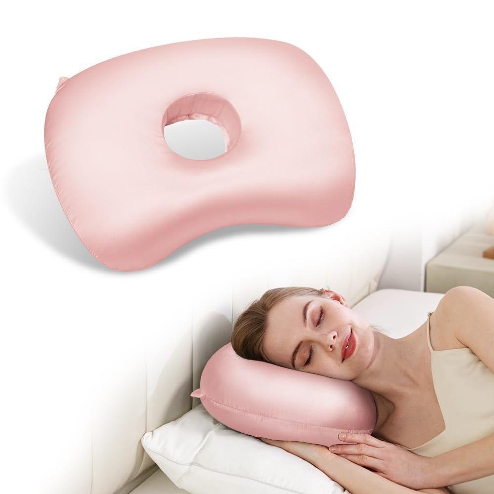Portable Ear Piercing Pillow Ergonomic Ear Hole Donut Pillow Soft Ear Guard Pillow Bedroom
