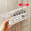 Music Note Pattern Student Stationery: Wooden Pencil and Eraser Set for Children