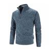 Herren Pullover Mantel Halbreißverschluss Strick Elastisch Lange Ärmel Stehkragen Oberbekleidung Reine Farbe Englischer Stil Alltagskleidung Schule Mittellanger Pullover