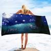 Microfiber Moon Beach Towel Oversized,Quick-dry Bath Towel,Super Absorbent Beach Towels Sandless for Bathroom Swim Sport Shower