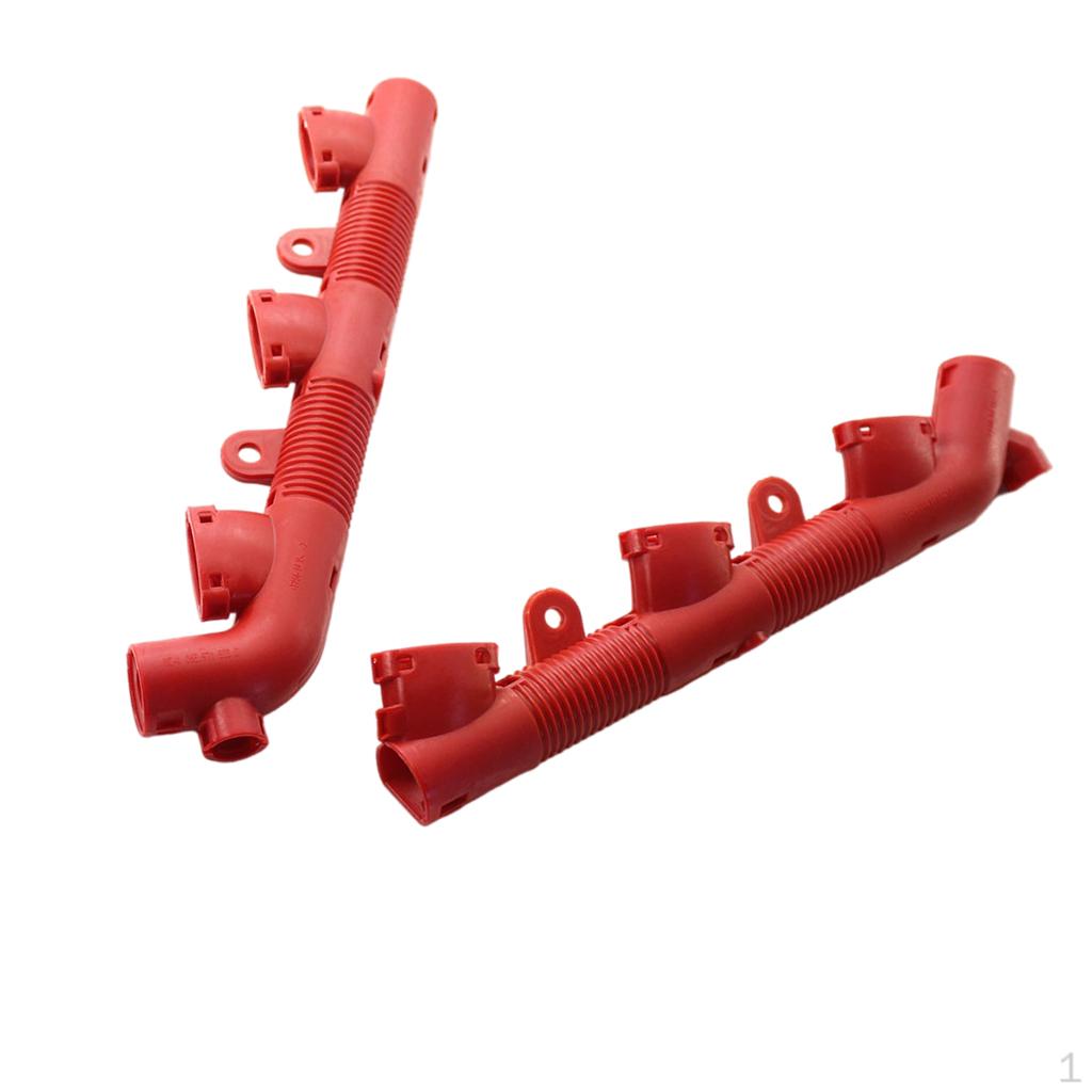 

2x Ignition Coil Wiring Harness Conduit Line Sleeve -Resistant Car Vehicle Acc Red