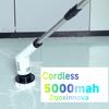 Escova Elétrica de Limpeza Multiuso Doméstica Sem Fio Rotatória Esfregão Utensílios de Cozinha Escovas de Cabelo Vassoura de Banheiro Mops para Vaso Sanitário