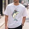 Opossum Riding Shark Fun Possum Unisex Toddler Youth TShirt Harajuku Graphic T Shirts Unisex Clothing High Quality Cotton Tees Tops