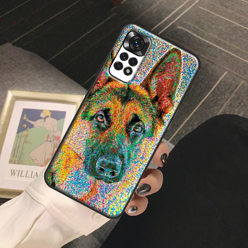 

German Shepherd Dog Funda For Xiaomi Redmi Note 14 13 Pro 9 10 11 12 Pro 10S 11S 12S Redmi 13C 10C 12C 14C Case Redmi Note 14 Pro 5G