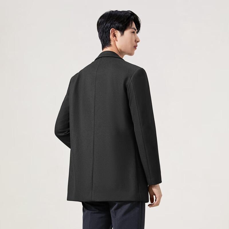 Septwolves Men's 23.5% Wool Casual Overcoat