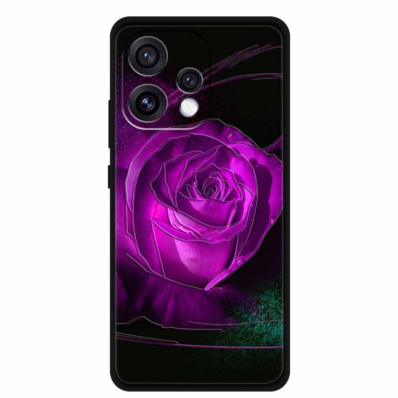 3D Emboss Case For Oppo Reno15 5G Phone Case Reno 15 Coque Flowers Silicone Soft Back Cover For Oppo Reno 15C 5G 2025 Case Funda