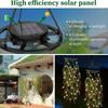 Solar Powered Outdoor Hanging Willow Leaf Light Decoration with Multiple LED Bulbs for Garden Patio Porch Yard Use Waterproof Design
